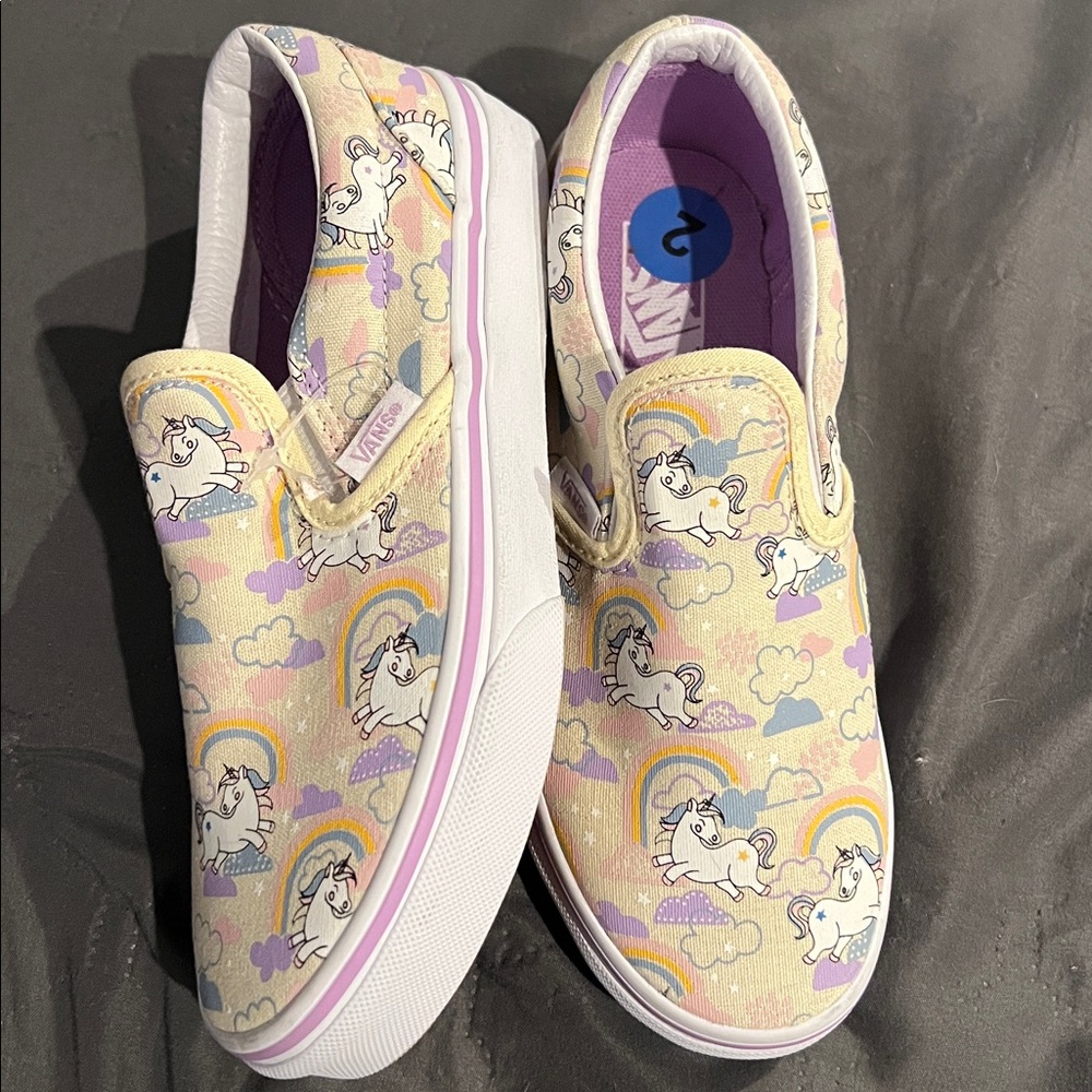New! VANS Canvas Slip-Ons w/ glow-in-the-dark detail
